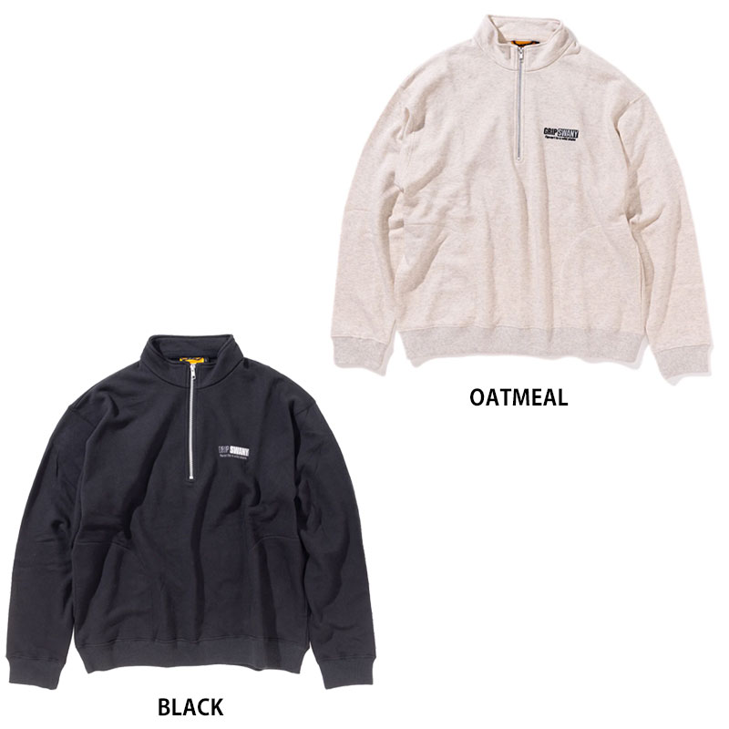 GRIP SWANY（グリップスワニー） ハーフジップ スウェット メンズ GRIP