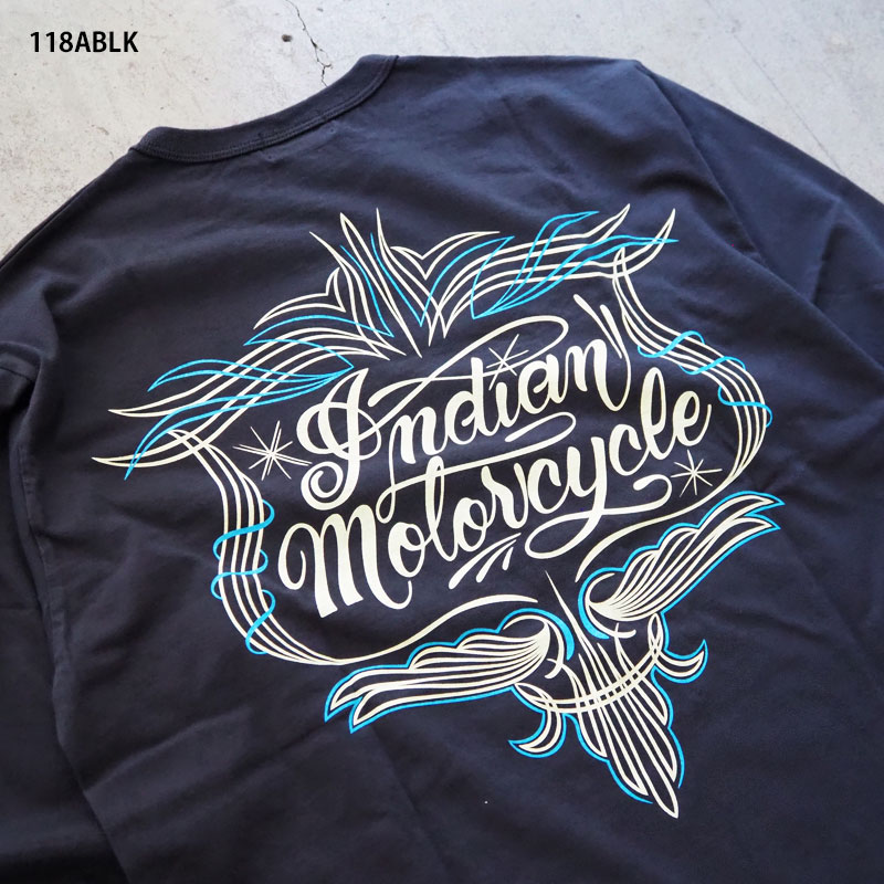 INDIAN MOTOCYCLE 【定価7400円】 ロンTEE IMLT-903 WHITE サイズ M