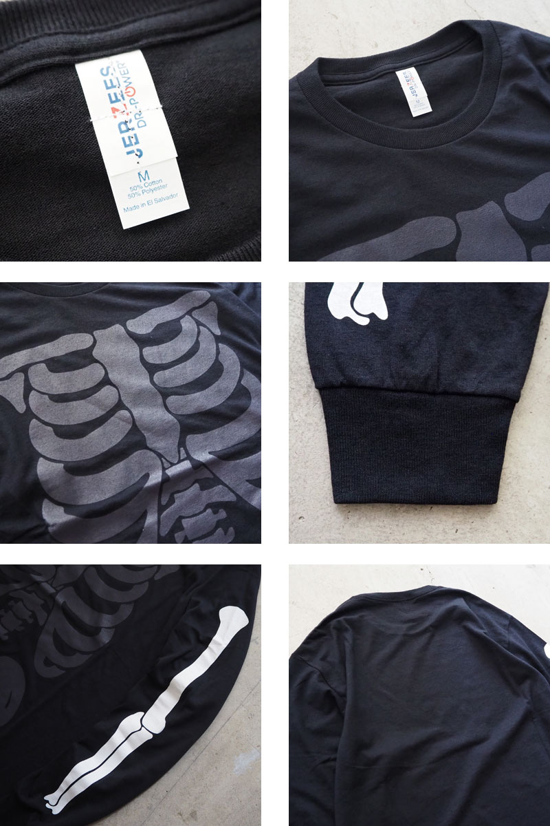 JERZEES（ジャージーズ） ロンT JERZEES HUMAN SKELETON LS TEE