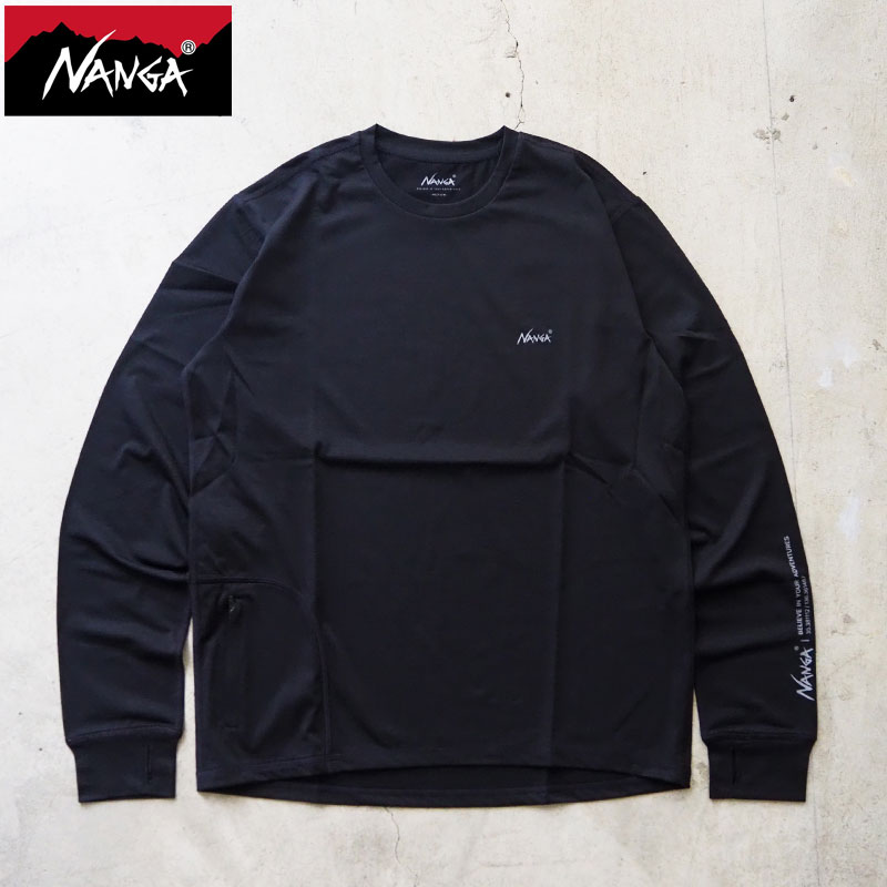 新品 Russeluno バギーカート モックネック 長袖シャツ (5/L)　Ⓗ NANGA（ナンガ） ロンT メンズ エアフレックス ロングスリーブ
