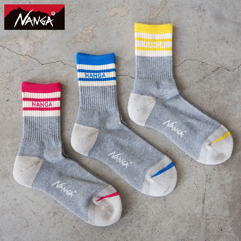 NANGA（ナンガ） ソックス メンズ ラインリブ 7デイズ ショート