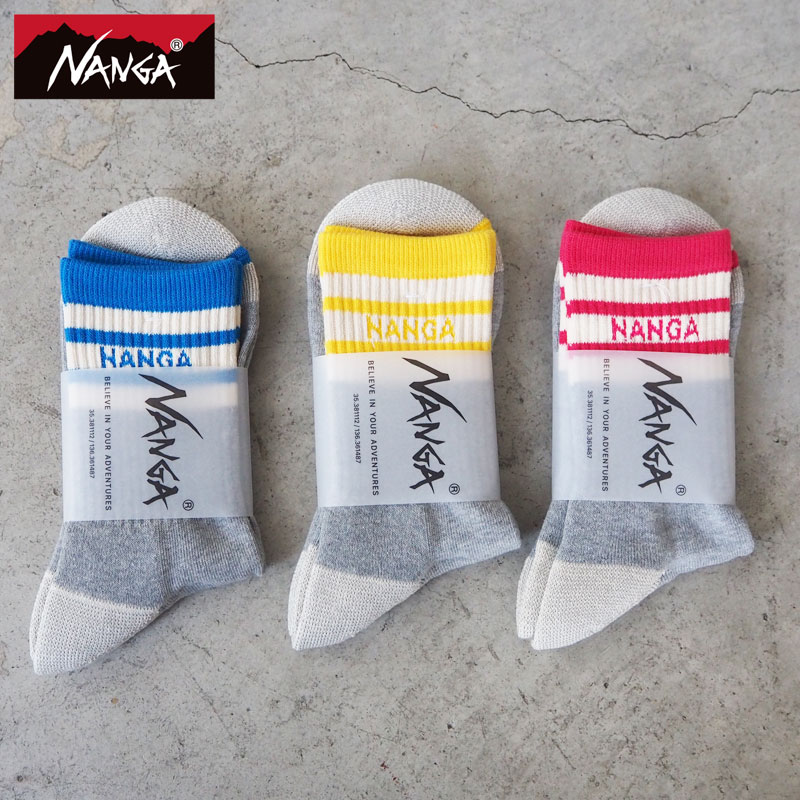 NANGA（ナンガ） ソックス メンズ ラインリブ 7デイズ ショート
