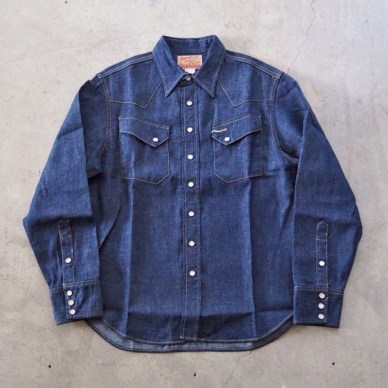 SUGAR CANE シュガーケーン デニム ウエスタンシャツ BLUE DENIM