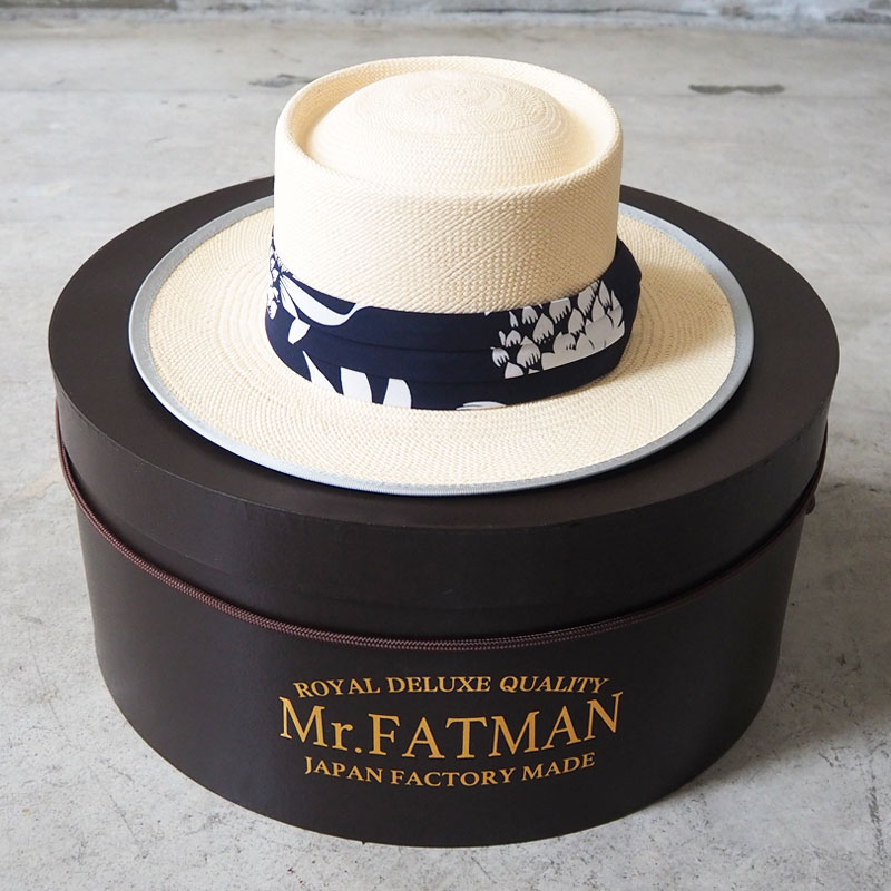 サンサーフ ミスターファットマン ハット パナマハット SUN SURF × Mr FATMAN SS02892 128 帽子 メンズ ぼうし アロハ 麦わら帽子 パイナップル柄の画像