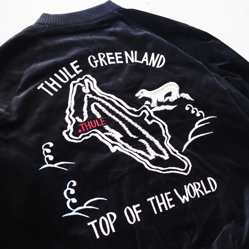 THRIFTY LOOK スリフティールック ジャケット スカジャン グリーン THRIFTY LOOK スリフティールック ジャケット スカジャン グリーン