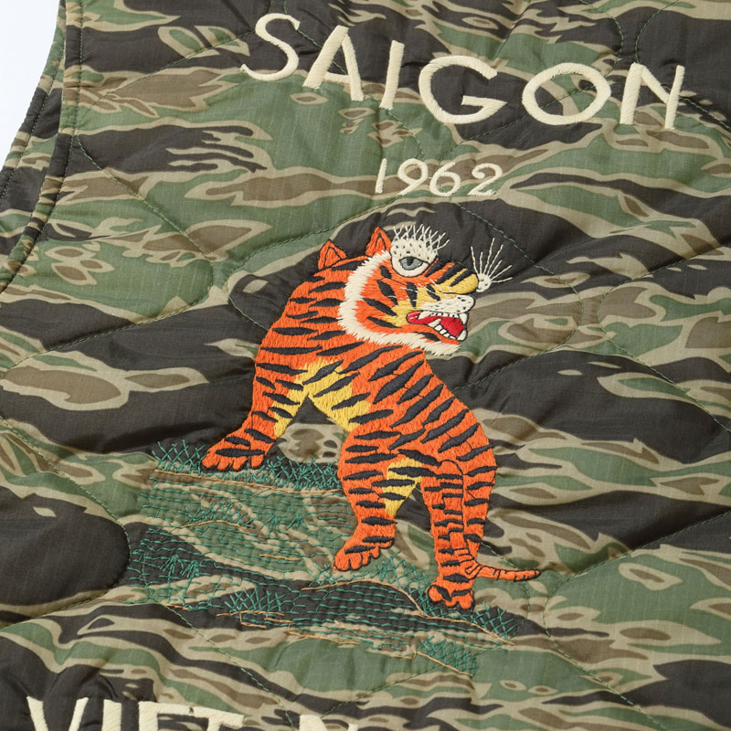 カモフラベトジャン　虎&ベトナム刺繍入り カモフラベトジャン 虎&ベトナム刺繍入り カモフラベトジャン 虎