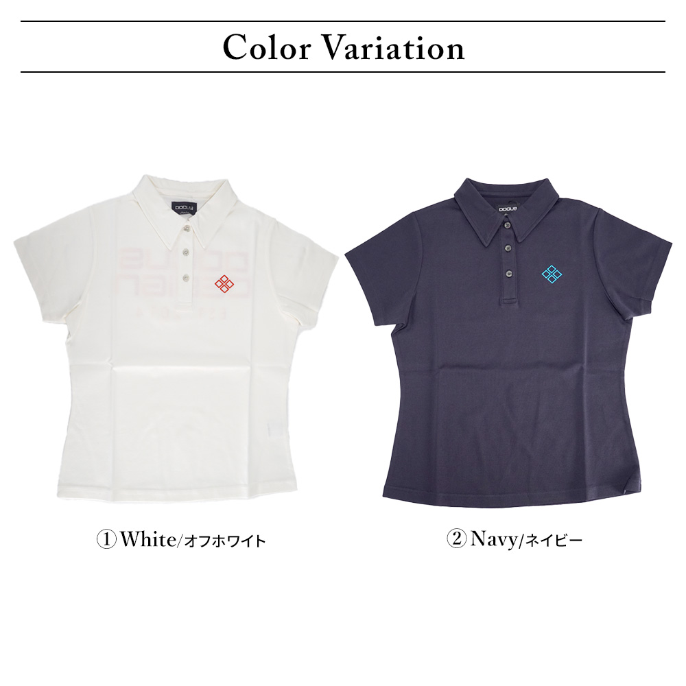ゼニス新作モデル DOCUS レディース DCL23S005 Polo Ripple ゴルフウェア レディースウェア