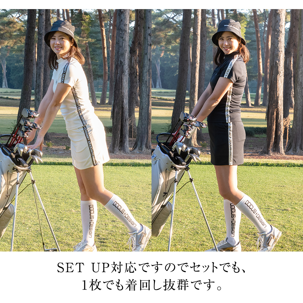 DOCUS（ドゥーカス） レディース ゴルフウェア Tape Skirt DCL23S012