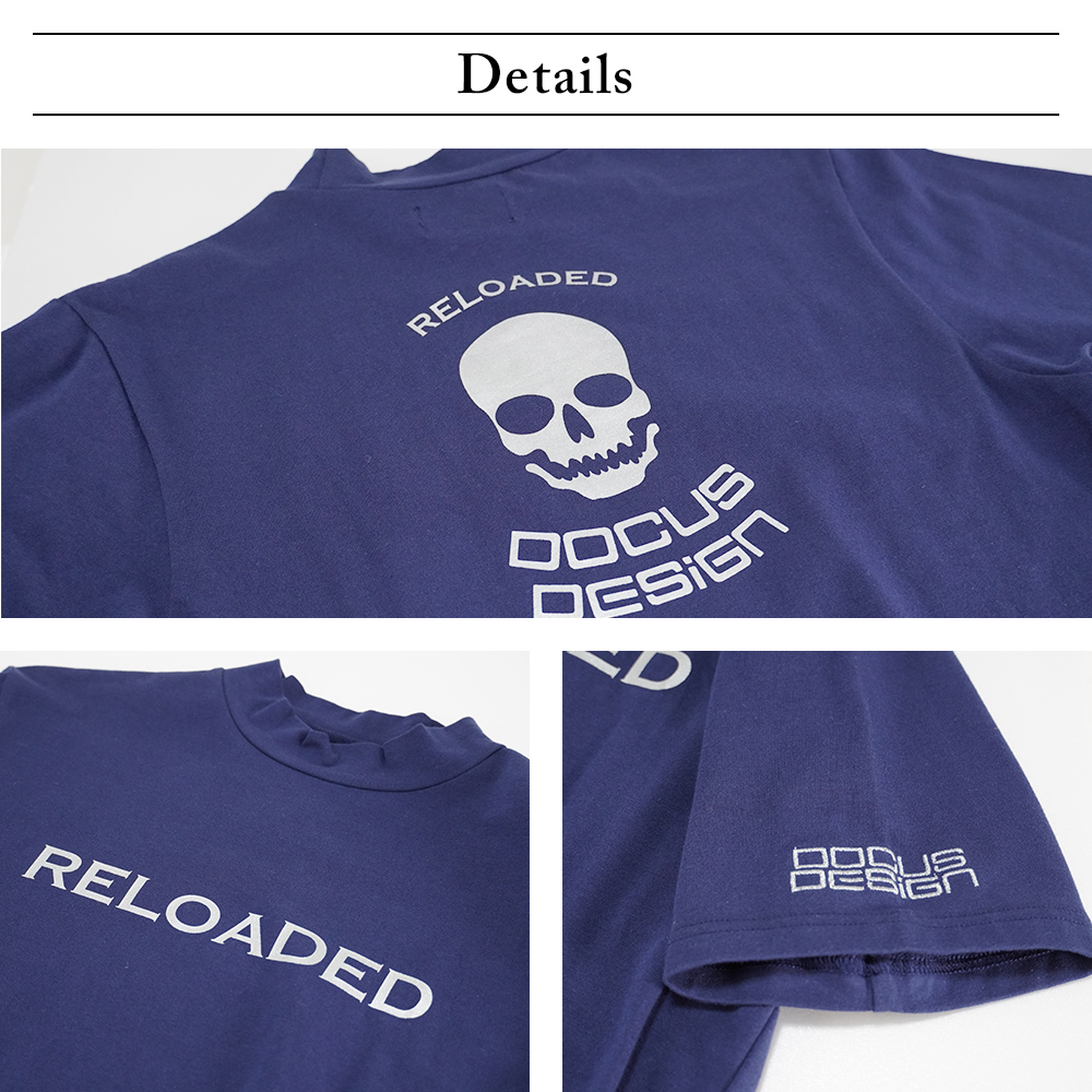 DOCUS メンズ モックネック シャツ Reloaded Mock DCM23S008