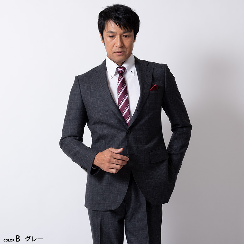 信頼 Ficce By Don Konishi メンズスーツ スリムスーツ 段返り３つボタン ビジネススーツ 秋冬 抗ウィルス加工 ローライズワンタック ドン小西 送料無料 レビューで送料無料 Homeofmalones Com