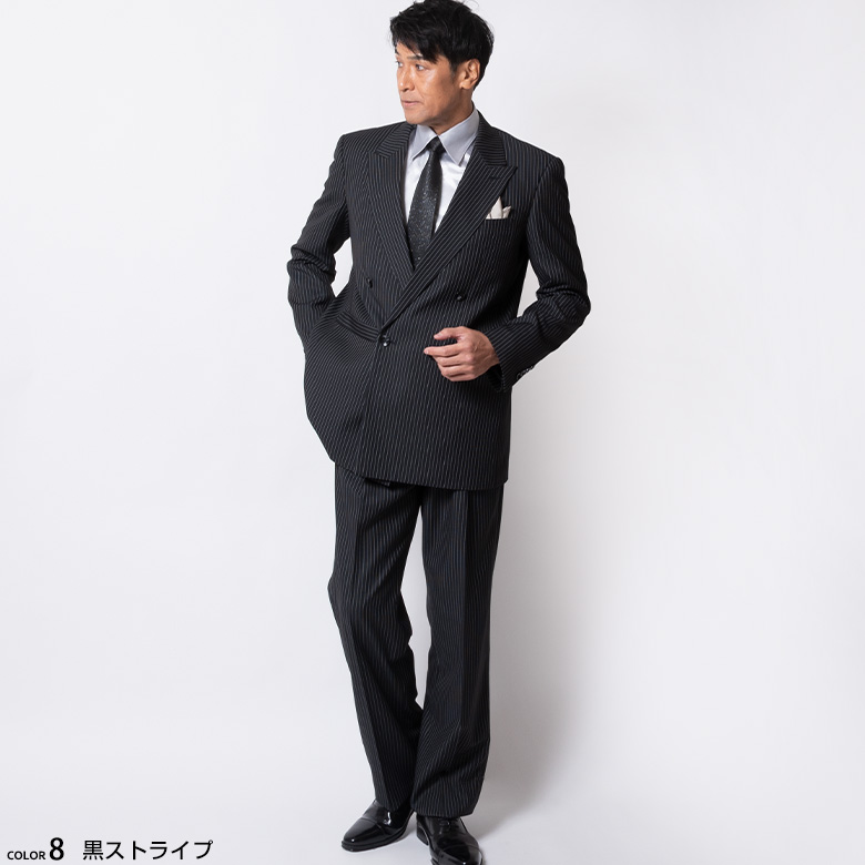 VISARUNO ダブルスーツ ブラック LLサイズ-
