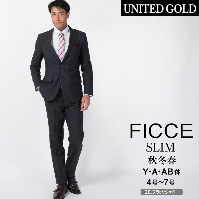 FICCE BY DON KONISHI フィッチェ ficce メンズスーツ 秋冬スリム 40代 50代 suits おしゃれ 日本製生地 ブランド  ビジネス パーティー