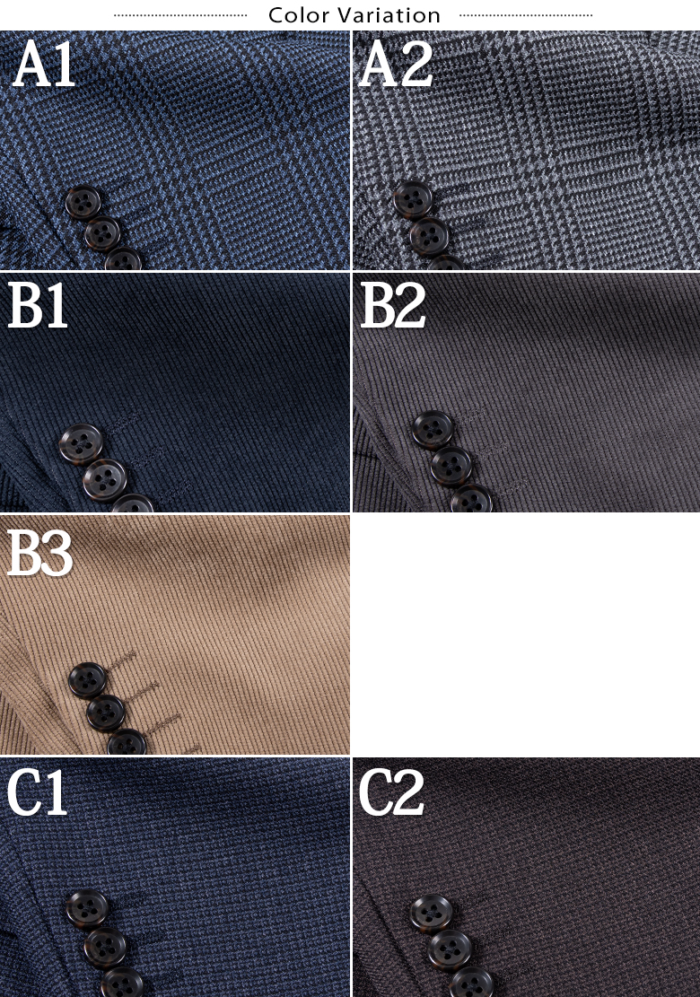 ジャケット メンズ 千鳥格子 コーデュロイ マイクロチェック 選べる3柄