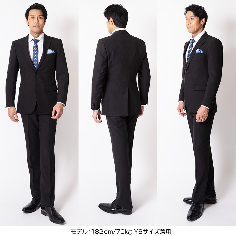 スーツ メンズ スリム おしゃれ suits Men's 20代 30代 40代 50代 ビジネス オシャレ リクルート ブラック 大きいサイズ 黒無地 春夏秋冬 洗える｜unitedgold｜08