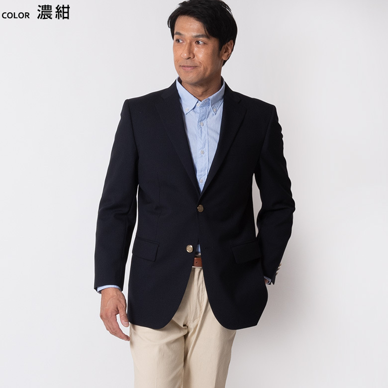 ブレザー 紺 メンズ Men's 30代 40代 50代 ジャケット オフィス 春夏 大きいサイズ ビジネス ゴルフ 春夏秋 日本製生地 高級  :82025:メンズスーツ UNITED GOLD - 通販 - Yahoo!ショッピング