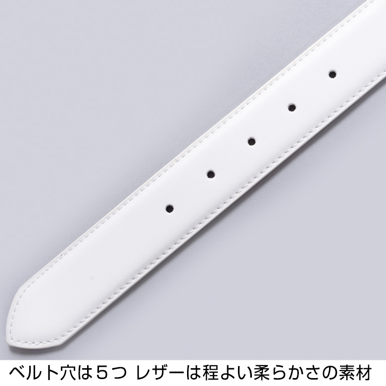 d.i.a.　ゴールド＆ホワイト　ロゴレザーベルト unitedgold_belt5