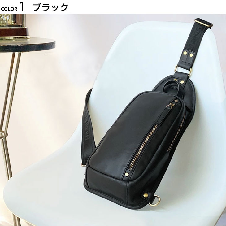 ボディバッグ メンズ 本革 レザー ショルダーバック 30代 40代 50代 馬