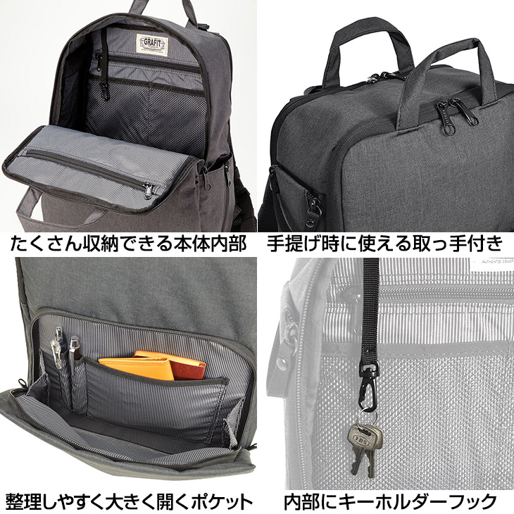 ビジネスリュック メンズ 通勤 B4サイズ対応 オフィス 自転車通勤 撥水 