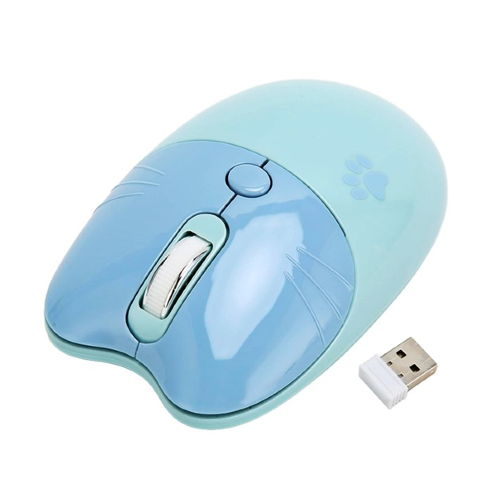 ワイヤレスマウス PC マウス 2.4GHz Bluetooth ネコ 猫耳 無線 光学式 瞬時接続 かわいい 動物デザイン 軽量 3DPIモード コンパクト 静音 持ち運び便利｜universal-cl-store｜04