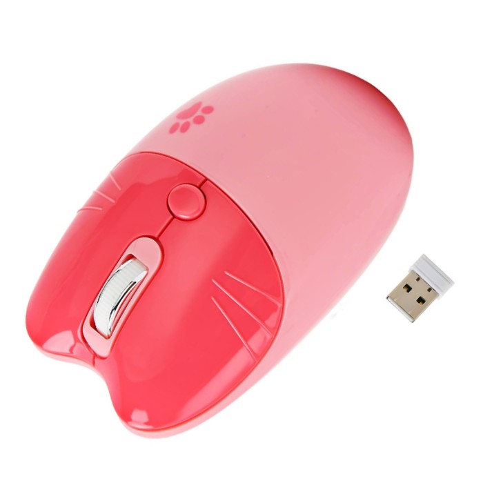 ワイヤレスマウス PC マウス 2.4GHz Bluetooth ネコ 猫耳 無線 光学式 瞬時接続 かわいい 動物デザイン 軽量 3DPIモード コンパクト 静音 持ち運び便利｜universal-cl-store｜02
