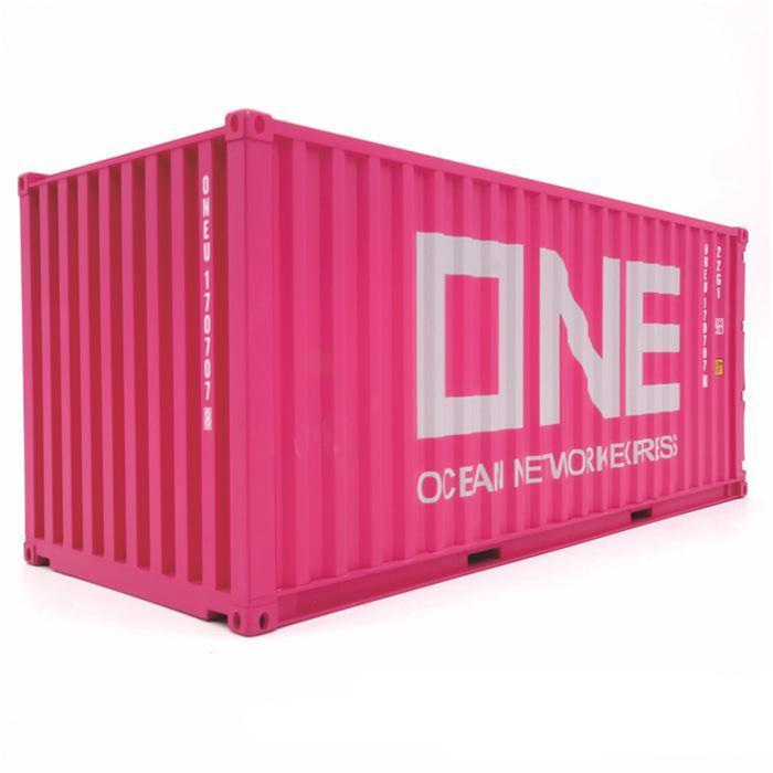 Amazon.co.jp: 海上コンテナ 20f ONE（ピンク） 模型 ドライ コンテナ 1 20 : おもちゃ