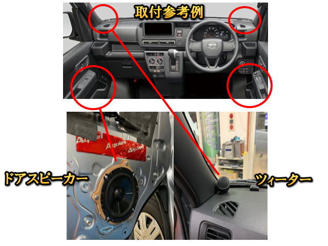 アトレー ダイハツ アトレー(ATRAI) スピーカーセット ROCKFORD