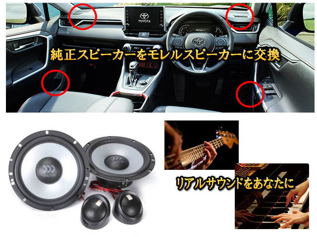 RAV4 トヨタ (ラブ4) 50型 スピーカーセット MOREL（モレル）MAXMIMO