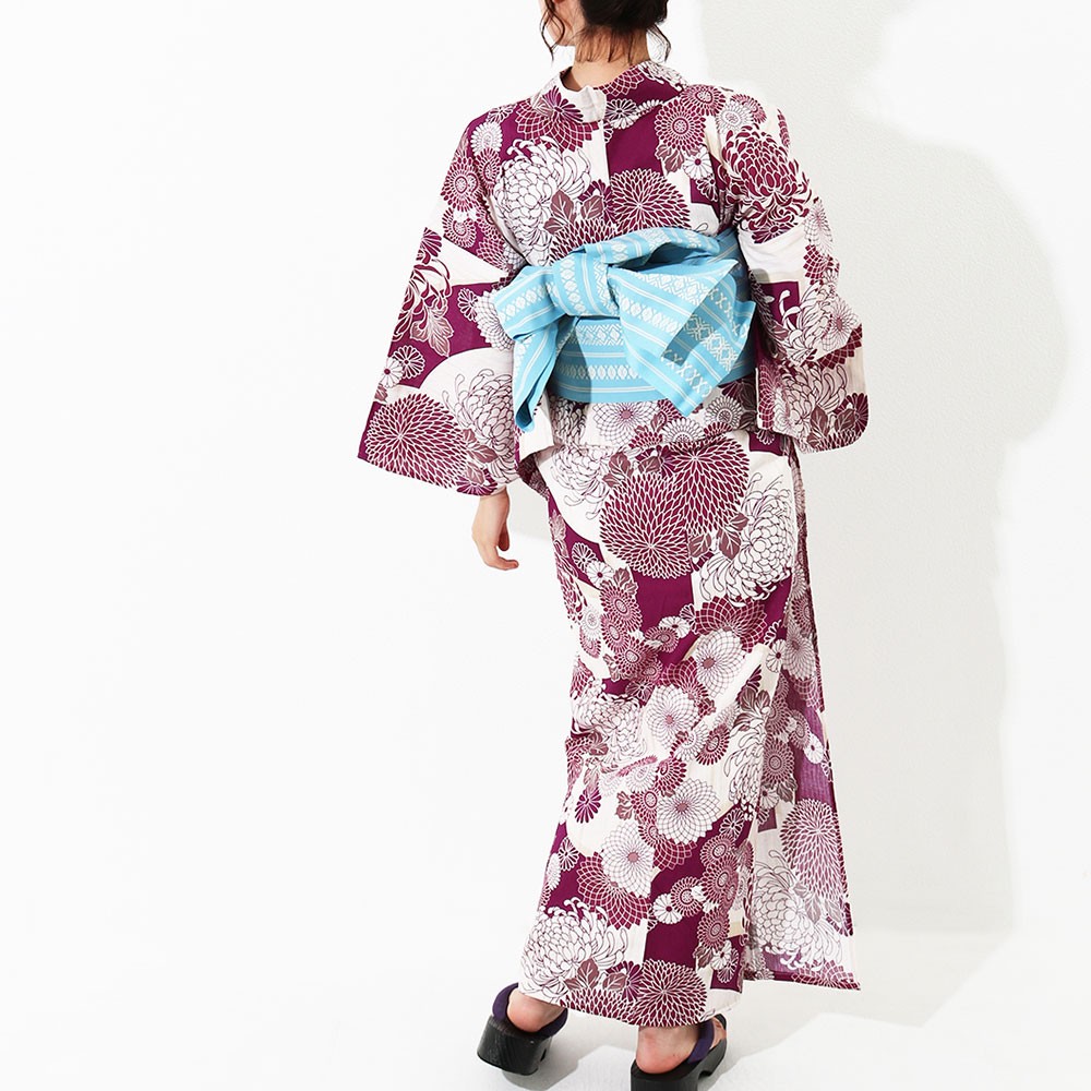 ✨️未使用品✨️ ♦︎綿麻 浴衣♦︎ クレマチス 浴衣[クレマチス・綿絽]｜着物レンタルあき (来店着付け無料