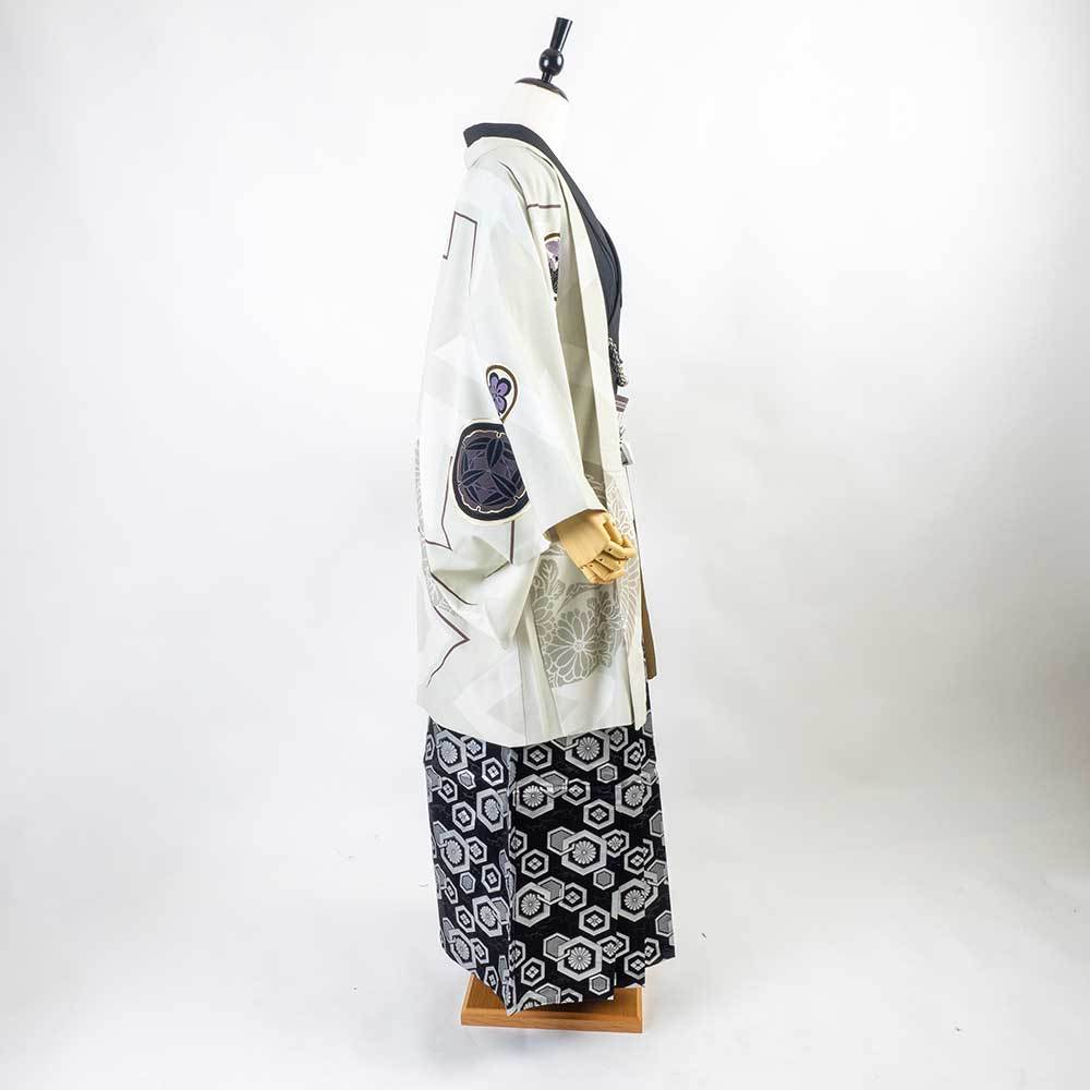 新春セール ｜往復送料弊社負担｜【レンタル】【対応身長160cm-170cm】男性用レンタル紋付き袴フルセット｜紋付きフルセット｜紋付袴レンタル｜羽織紐｜袴｜はかま｜ 【2379405541】(15015円)