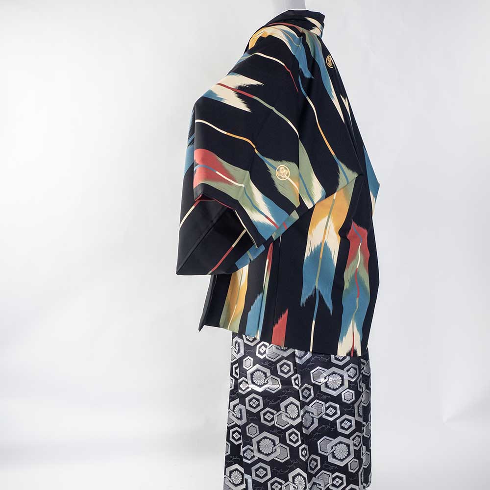 【値下げ・名盤】 |往復送料弊社負担|【レンタル】【対応身長160cm-170cm】男性用レンタル紋付き袴フルセット|紋付きフルセット|紋付袴レンタル|羽織紐|袴|はかま| 【G3451438157】 (21780円)