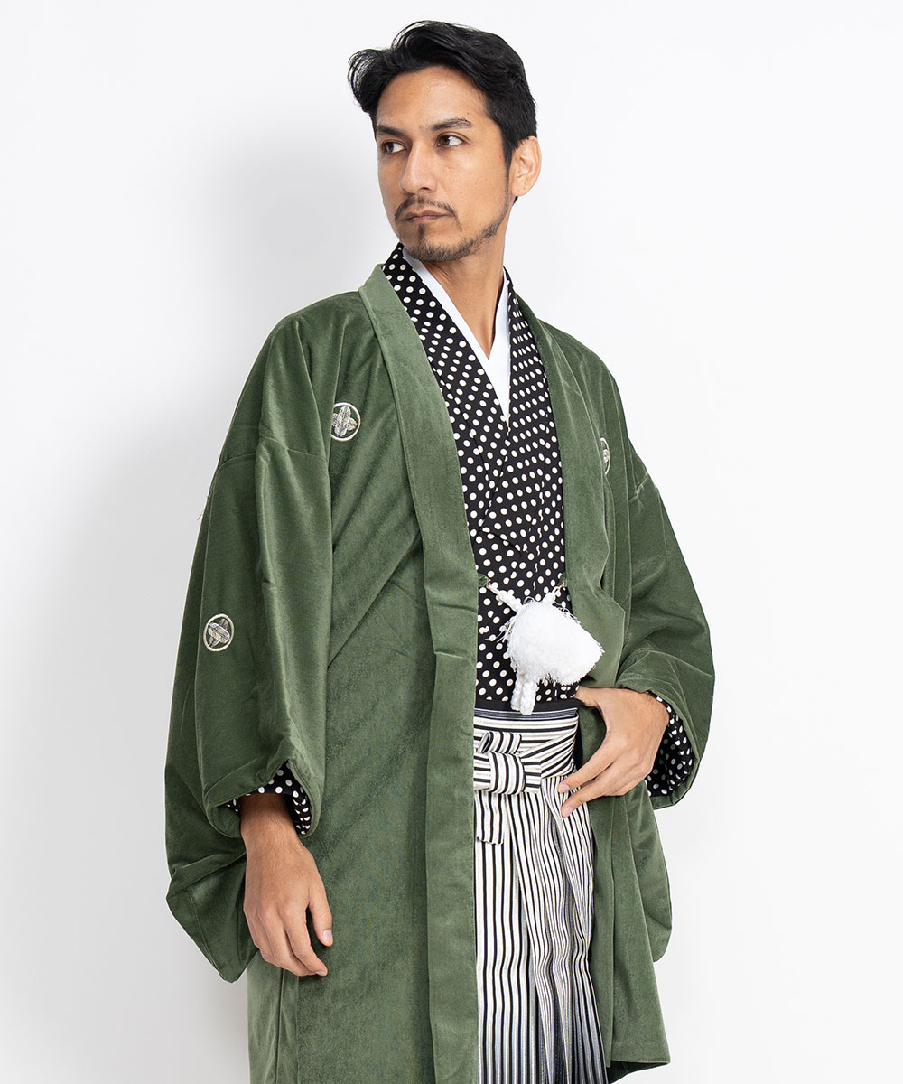 最安値❕ ｜往復送料弊社負担｜【レンタル】【対応身長160cm-170cm】男性用レンタル紋付き袴フルセット｜紋付きフルセット｜紋付袴レンタル｜羽織紐｜袴｜はかま｜ 【3451429401】(21780円)