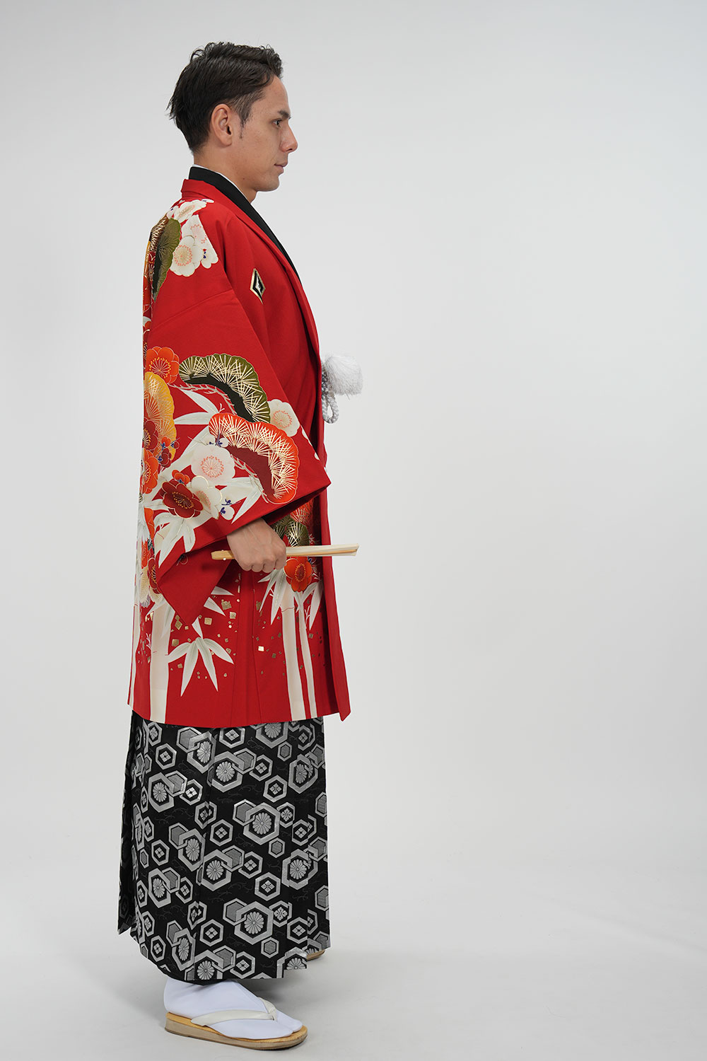 ｜往復送料弊社負担｜【レンタル】【対応身長160cm-170cm】男性用レンタル紋付き袴フルセット｜紋付きフルセット｜紋付袴レンタル｜羽織紐｜袴｜はかま｜ 　 レンタル ポリエステル 対応身長160cm 170cm クロネコヤマト宅急便お客様サービスセンターへ 受付時間 08：00 21：00