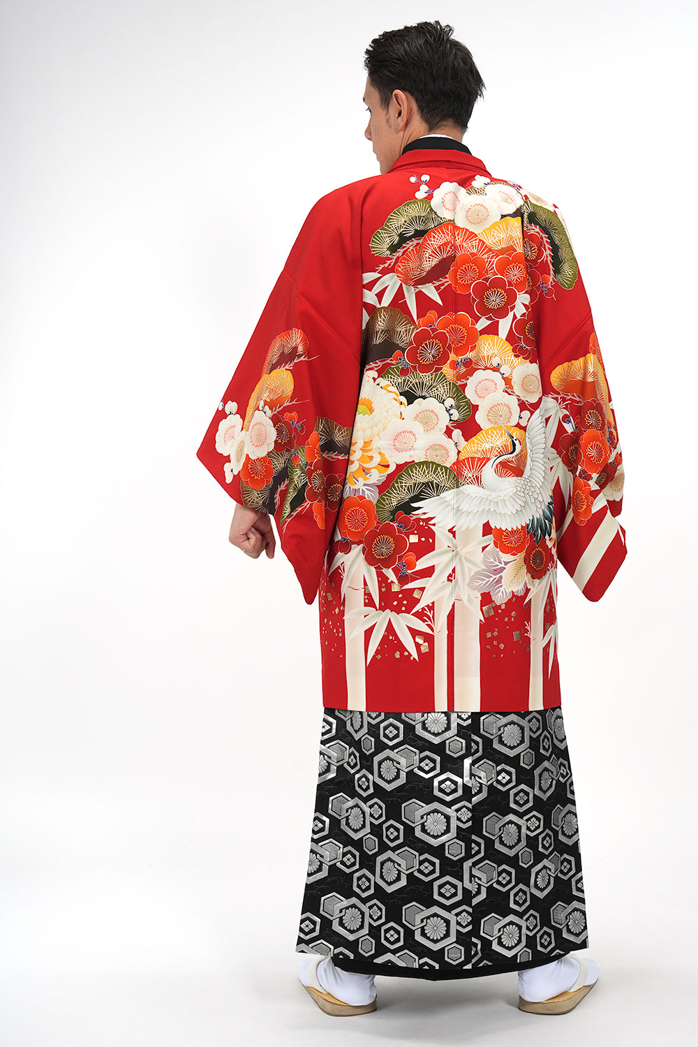 ｜往復送料弊社負担｜【レンタル】【対応身長160cm-170cm】男性用レンタル紋付き袴フルセット｜紋付きフルセット｜紋付袴レンタル｜羽織紐｜袴｜はかま｜ 　 レンタル ポリエステル 対応身長160cm 170cm クロネコヤマト宅急便お客様サービスセンターへ 受付時間 08：00 21：00