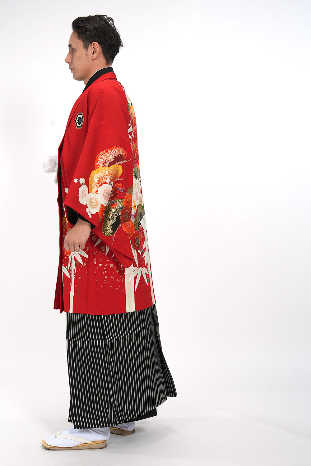 ｜往復送料弊社負担｜【レンタル】【対応身長160cm-170cm】男性用レンタル紋付き袴フルセット｜紋付きフルセット｜紋付袴レンタル｜羽織紐｜袴｜はかま｜ 　 レンタル ポリエステル 対応身長160cm 170cm クロネコヤマト宅急便お客様サービスセンターへ 受付時間 08：00 21：00