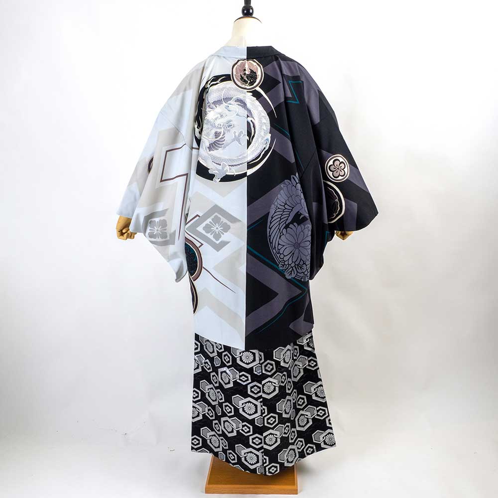 ｜往復送料弊社負担｜【レンタル】【対応身長160cm-170cm】男性用レンタル紋付き袴フルセット｜紋付きフルセット｜紋付袴レンタル｜羽織紐｜袴｜はかま｜ 　 レンタル ポリエステル 対応身長160cm 170cm クロネコヤマト宅急便お客様サービスセンターへ 受付時間 08：00 21：00