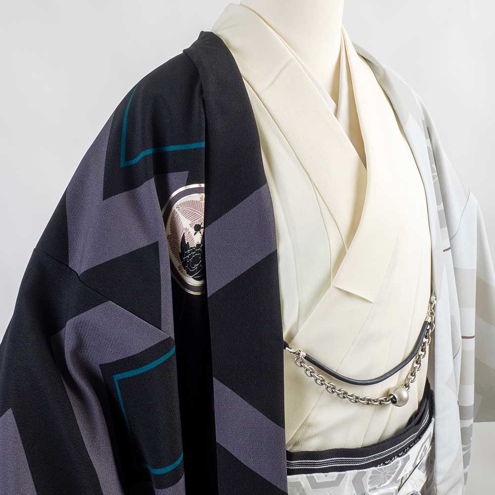 ｜往復送料弊社負担｜【レンタル】【対応身長160cm-170cm】男性用レンタル紋付き袴フルセット｜紋付きフルセット｜紋付袴レンタル｜羽織紐｜袴｜はかま｜ 　 レンタル ポリエステル 対応身長160cm 170cm クロネコヤマト宅急便お客様サービスセンターへ 受付時間 08：00 21：00