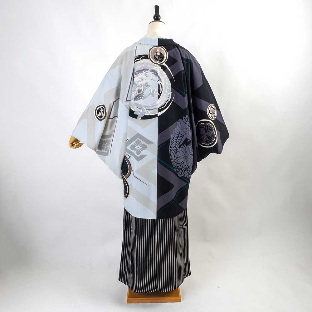 ｜往復送料弊社負担｜【レンタル】【対応身長160cm-170cm】男性用レンタル紋付き袴フルセット｜紋付きフルセット｜紋付袴レンタル｜羽織紐｜袴｜はかま｜ 　 レンタル ポリエステル 対応身長160cm 170cm クロネコヤマト宅急便お客様サービスセンターへ 受付時間 08：00 21：00