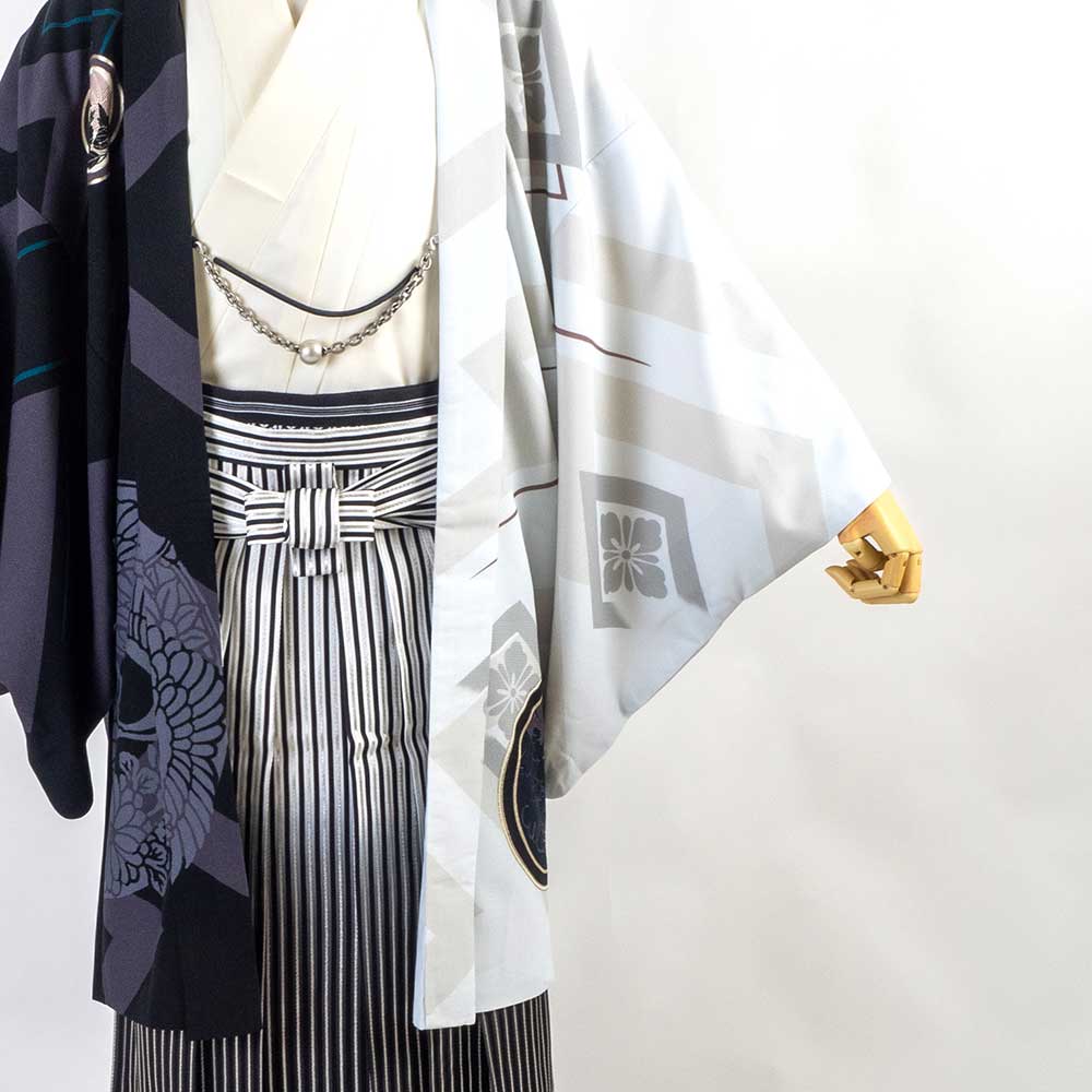 ｜往復送料弊社負担｜【レンタル】【対応身長160cm-170cm】男性用レンタル紋付き袴フルセット｜紋付きフルセット｜紋付袴レンタル｜羽織紐｜袴｜はかま｜ 　 レンタル ポリエステル 対応身長160cm 170cm クロネコヤマト宅急便お客様サービスセンターへ 受付時間 08：00 21：00