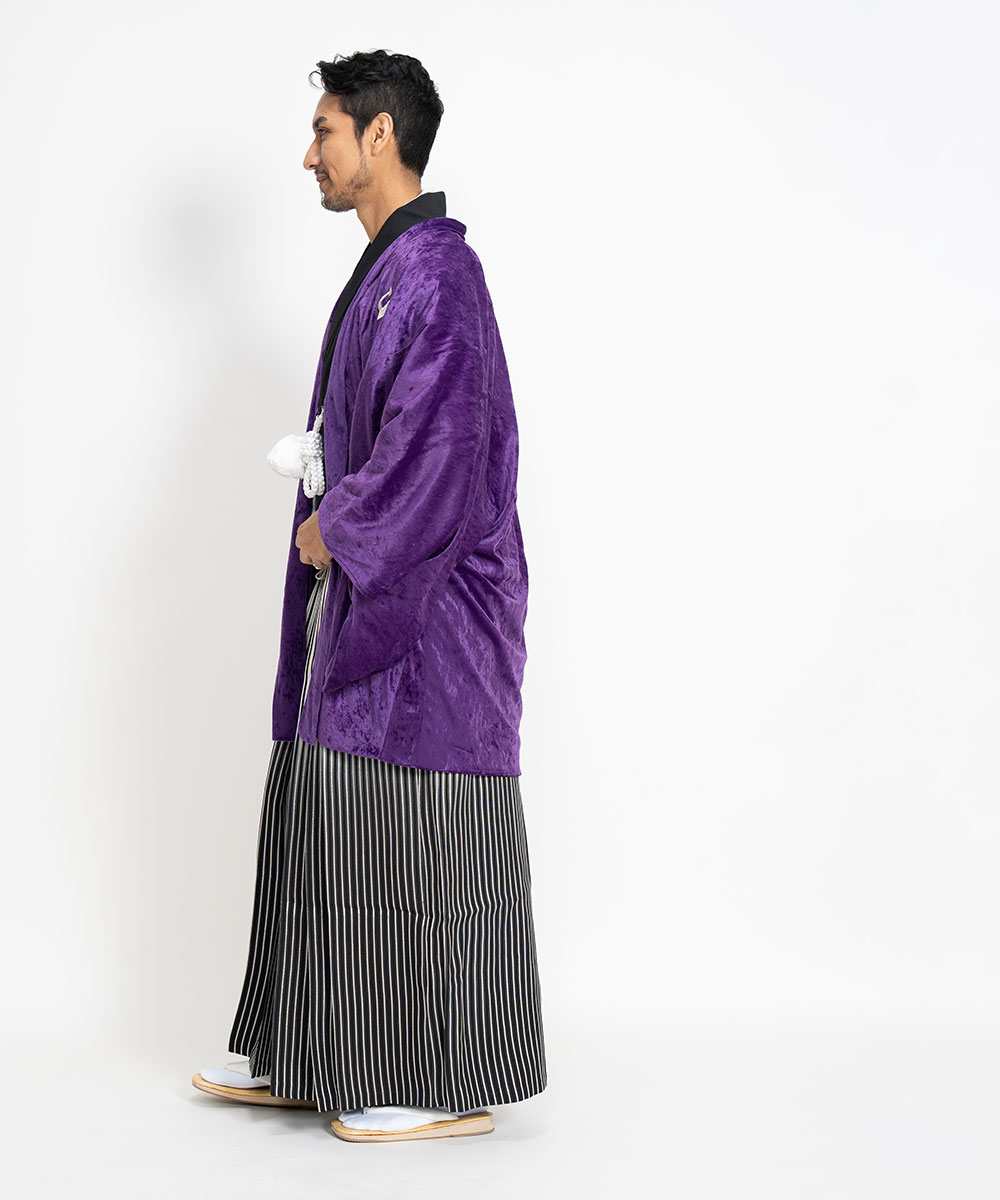 ｜往復送料弊社負担｜【レンタル】【対応身長160cm-170cm】男性用レンタル紋付き袴フルセット｜紋付きフルセット｜紋付袴レンタル｜羽織紐｜袴｜はかま｜ 　 レンタル ポリエステル 対応身長160cm 170cm クロネコヤマト宅急便お客様サービスセンターへ 受付時間 08：00 21：00