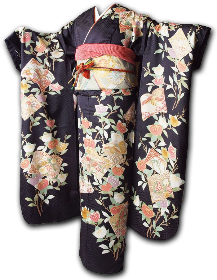 最安値❕ 振袖レンタル【成人式用】 [安心の長期間レンタル]レンタル振袖フルセット-505 【BC2048987902】(74520円)