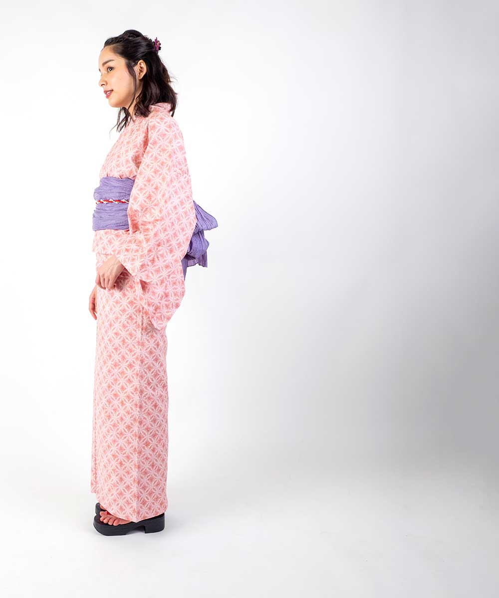 本絞り　女性用　浴衣 浴衣 単品 女性用ゆかた【絞り調レディース浴衣】Ummm. 即日発送