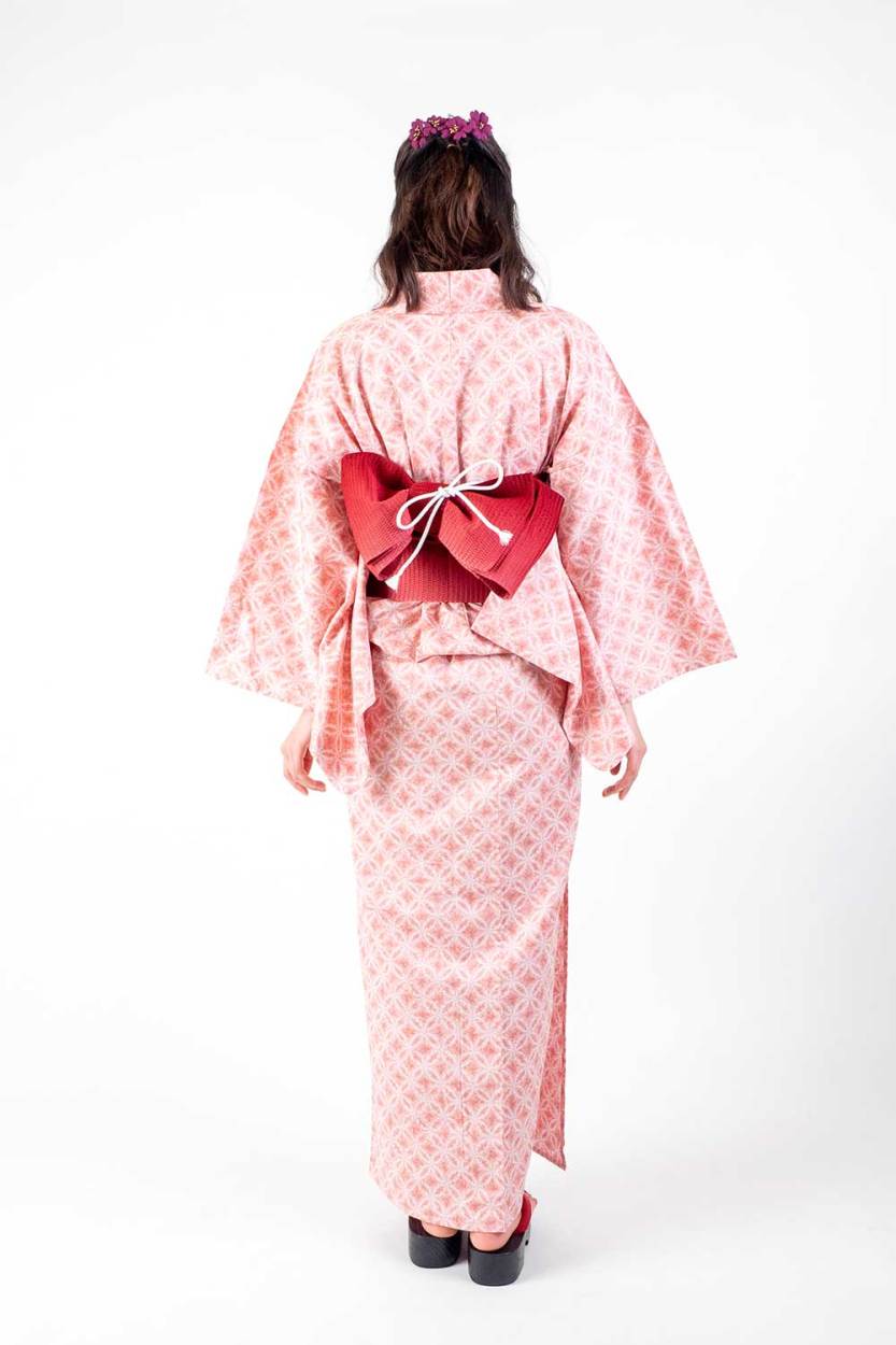 ゆりのはな　浴衣　女物　１０点　まとめ売り　未使用品～少々汚れ有り　綿　F302 浴衣 単品 女性用ゆかた【絞り調レディース浴衣】Ummm. 即日発送