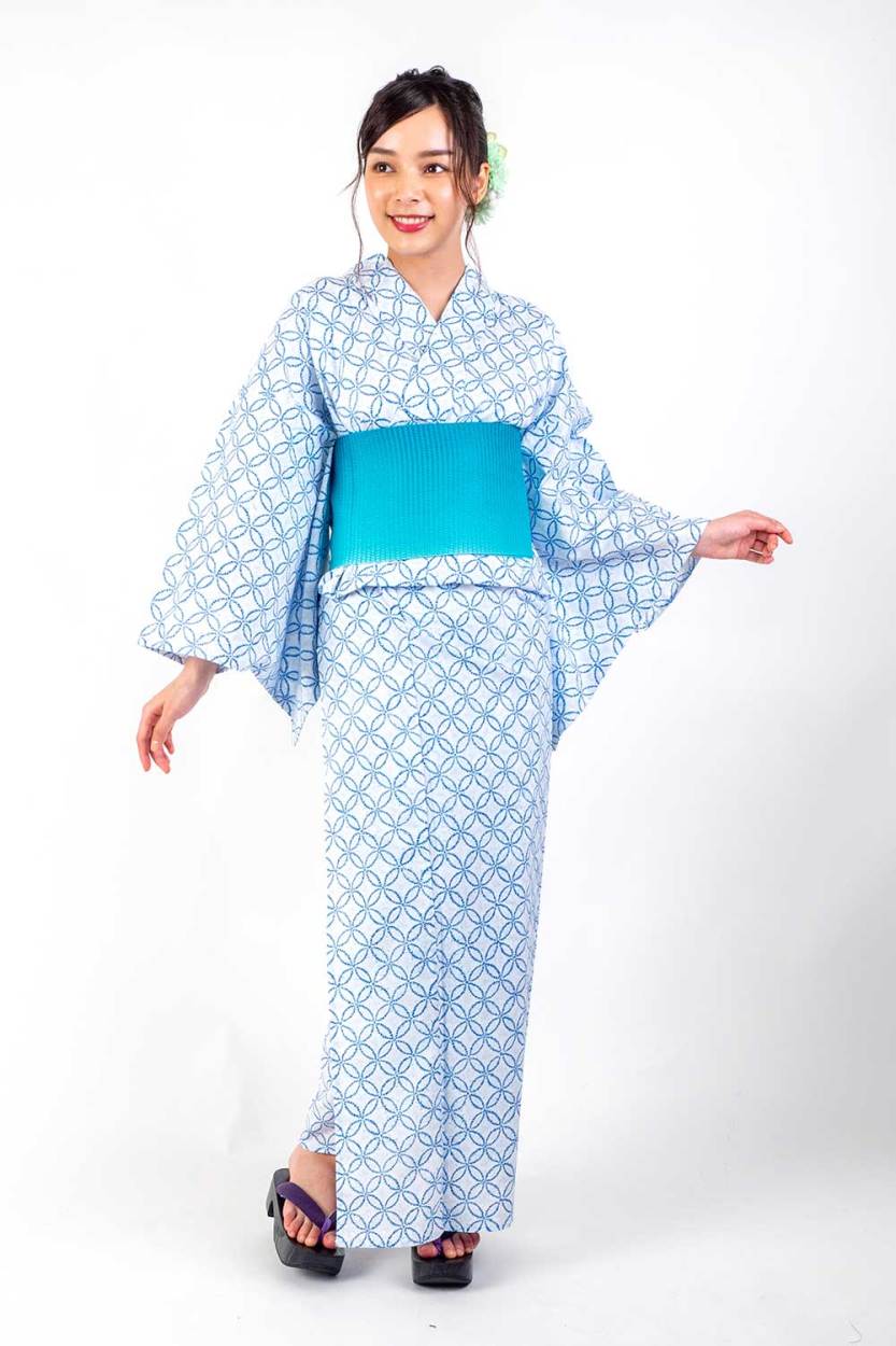 浴衣 単品 女性用ゆかた【絞り調レディース浴衣】Ummm. 即日発送可