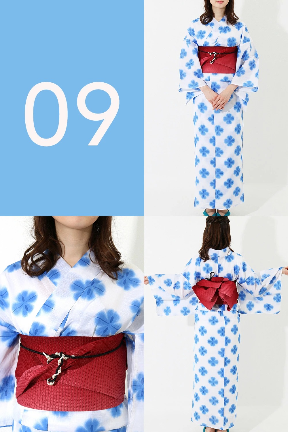 Q3210】Sお仕立て上がり綿浴衣 薄黄緑色地に花柄 総絞り