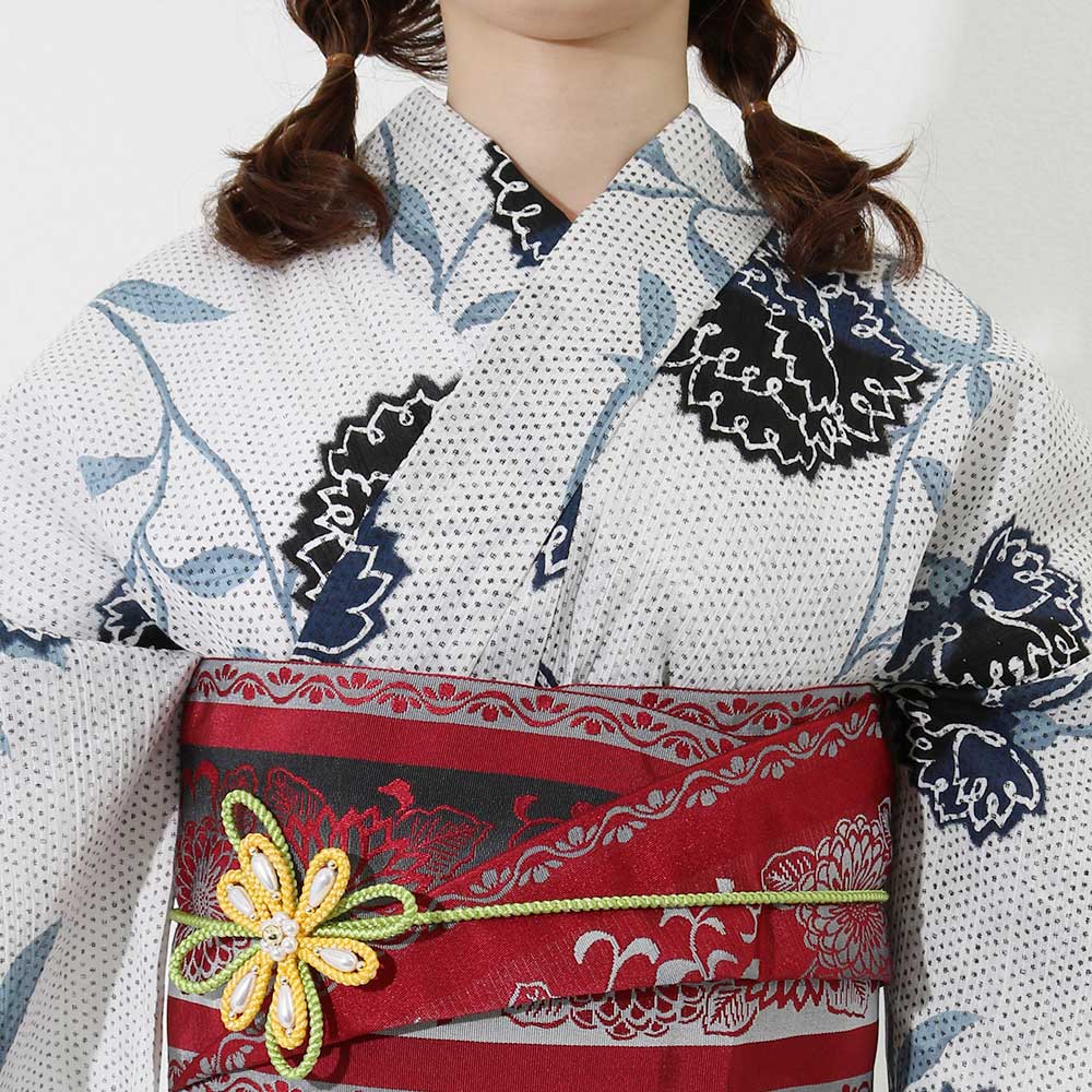 浴衣 女性用ゆかた ゆかた 単品 IKS COLLECTIONちぢみモダン すぐに着