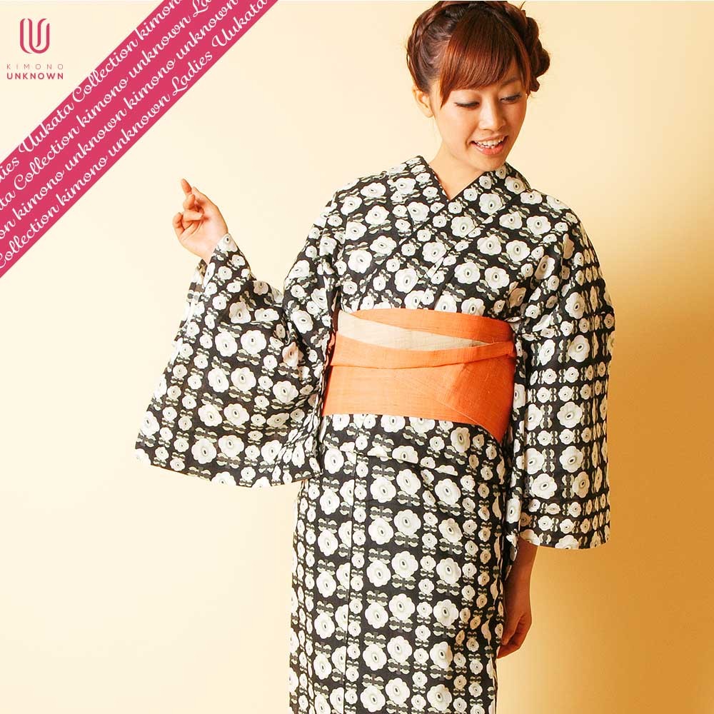 正規激安 送料無料 レディース浴衣 追加オプションでフルセットに ブランドゆかた 単品 Ummm 北欧モダン すぐに着られるお仕立て上がり 浴衣 Unk 白系 綿10 代引不可 Kuljic Com