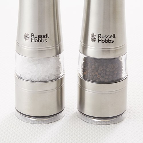 Russell Hobbs 塩・胡椒ミル 7922JP 2個セット　新品未使用 Russell Hobbs 電動ミル ソルト ＆ ペッパー 2本入 7922JP | キッチン
