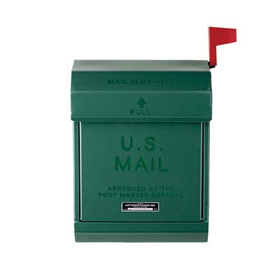 ARTWORKSTUDIO アートワークスタジオ U,S, Mail box 2 ユーエス メールボックス 2  (エンボス文字あり) TK-2078 郵便受け 郵便ポスト フラグバー付き｜unlimit｜06