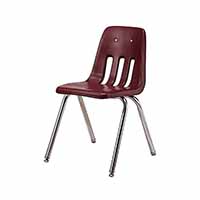 VIRCO製 スタッキングチェア レッド　2脚セット③ セット販売〕VIRCO バルコ 9000 Chair スタッキングチェア 9000