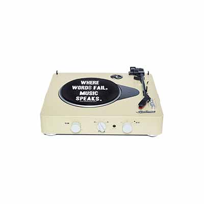 〔新仕様〕Gadhouse ガドハウス(ハモサ) Brad Retro record player ブラッド レトロレコードプレーヤー GAD001  ターンテーブル スピーカー内蔵 78回転対応